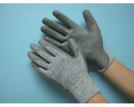 無塵PU塗佈防滑耐切割手套 TGT02