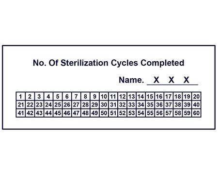 滅菌次數紀錄表