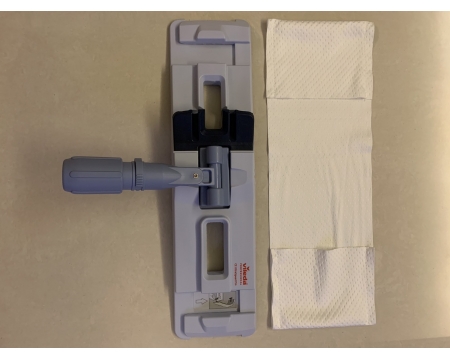 無塵室專用拖把組 (德國製拖把桿 / 雙層擦拭布套)