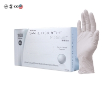 SafeTouch Platinum White Nitrile Powder-Free Gloves